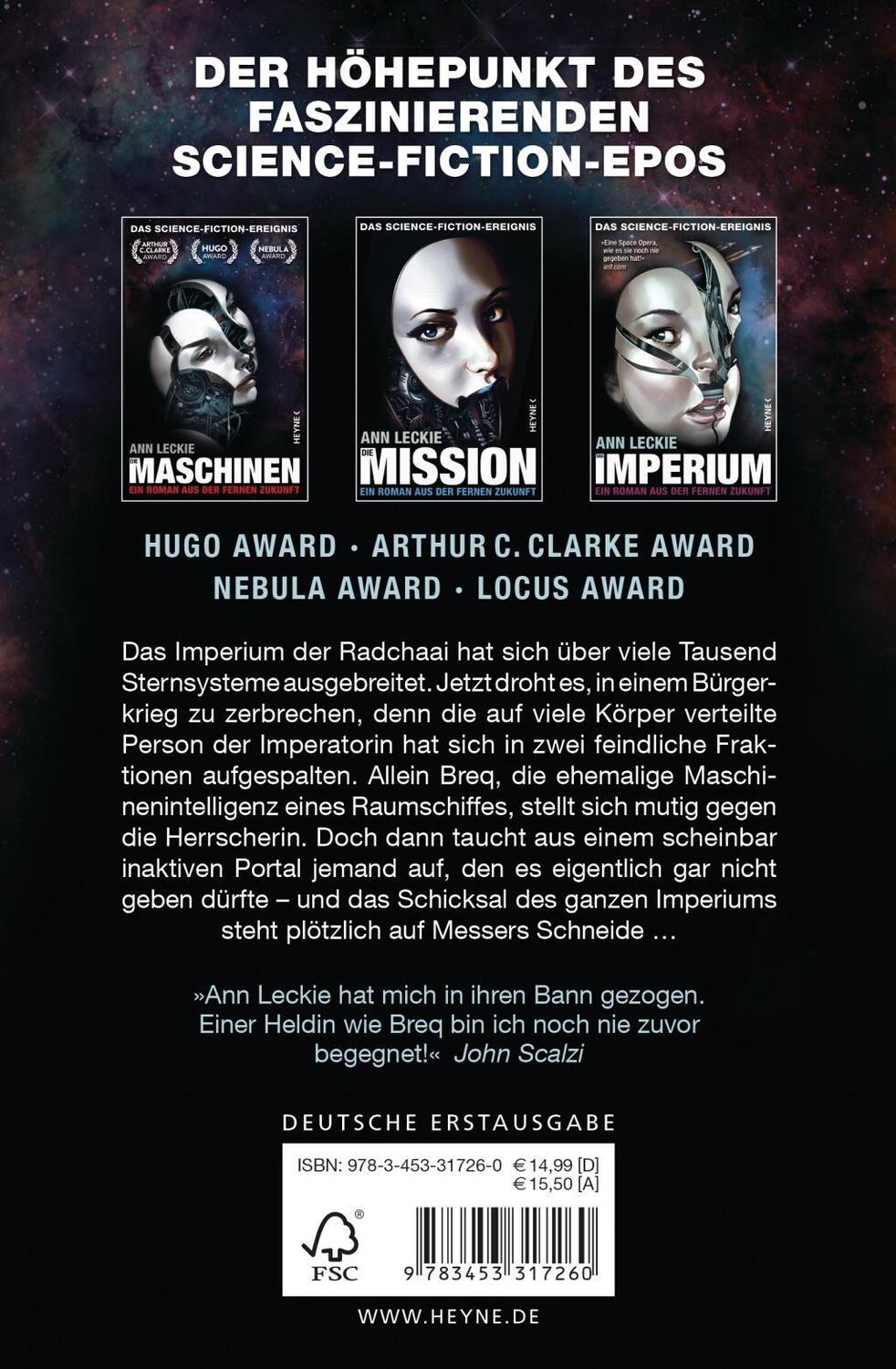 Bild: 9783453317260 | Das Imperium | Ann Leckie | Taschenbuch | Die Maschinen - Universum