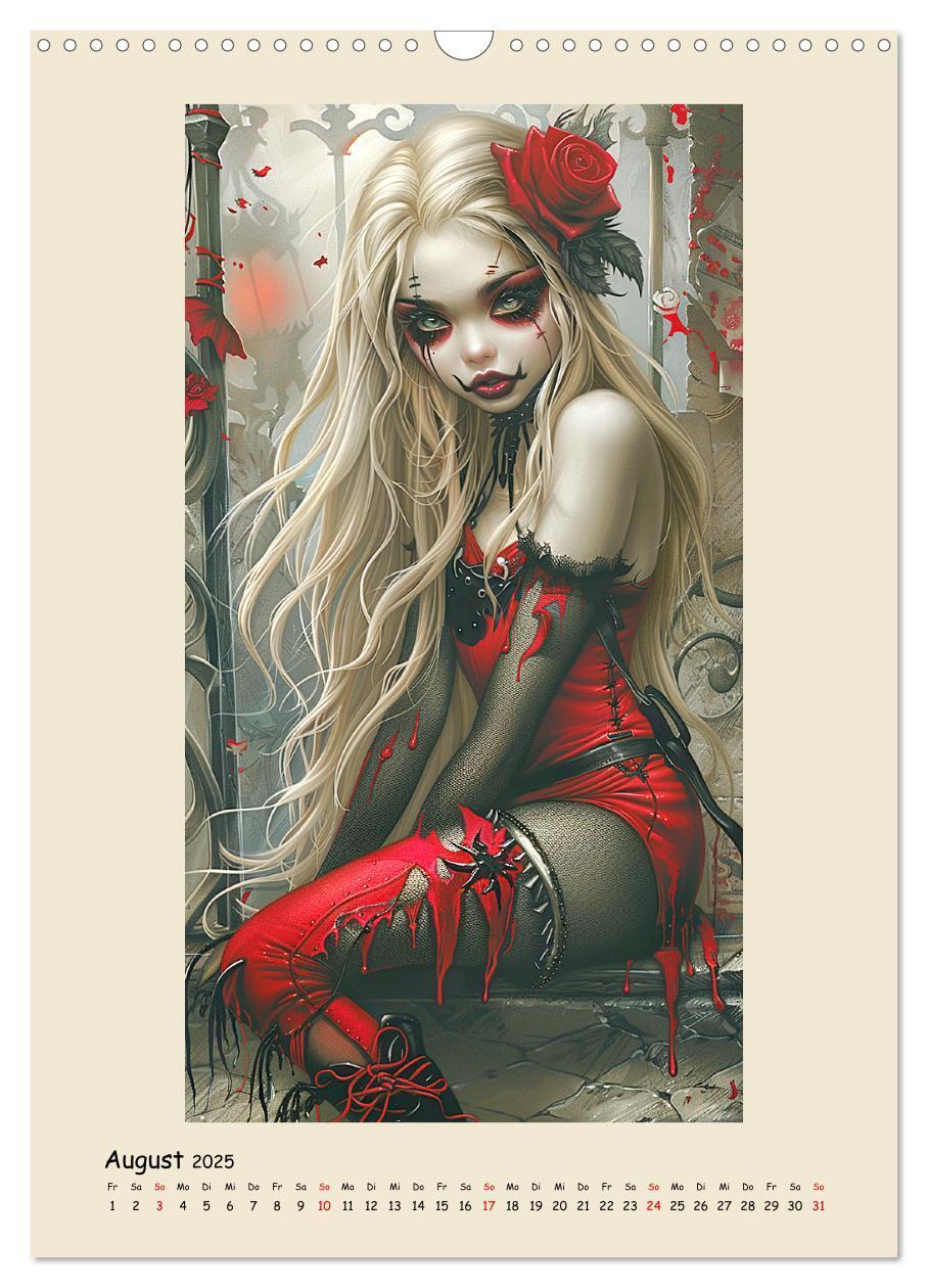 Bild: 9783457126783 | Gothic-Girls. Bizzare Comic-Art (Wandkalender 2025 DIN A3 hoch),...