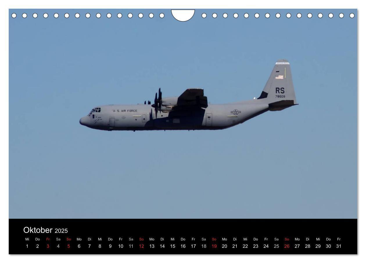 Bild: 9783435819256 | Militär - Flugzeuge (Wandkalender 2025 DIN A4 quer), CALVENDO...