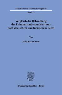 Cover: 9783428192236 | Vergleich der Behandlung des Erlaubnistatbestandsirrtums nach...