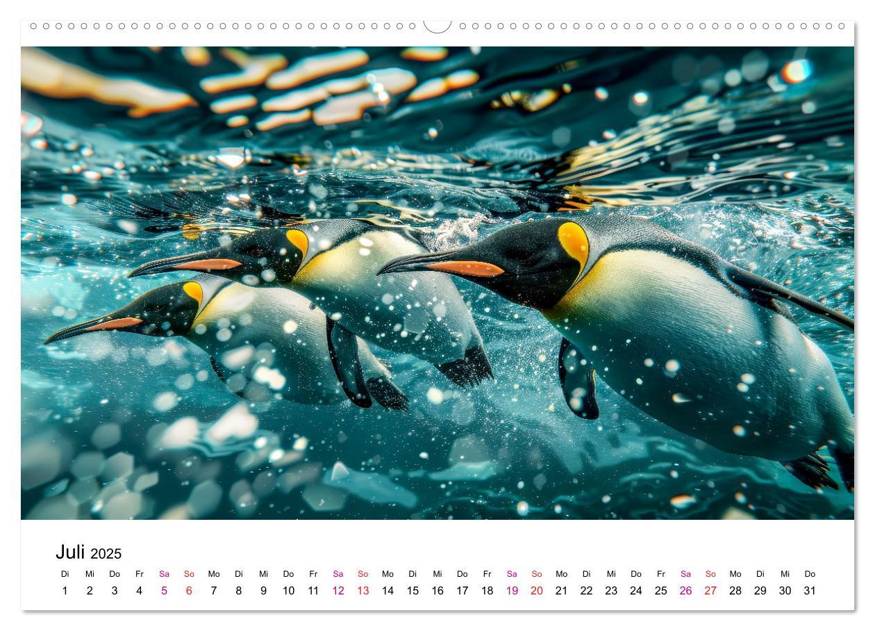 Bild: 9783457164440 | Maritim pur - Pinguine (Wandkalender 2025 DIN A2 quer), CALVENDO...