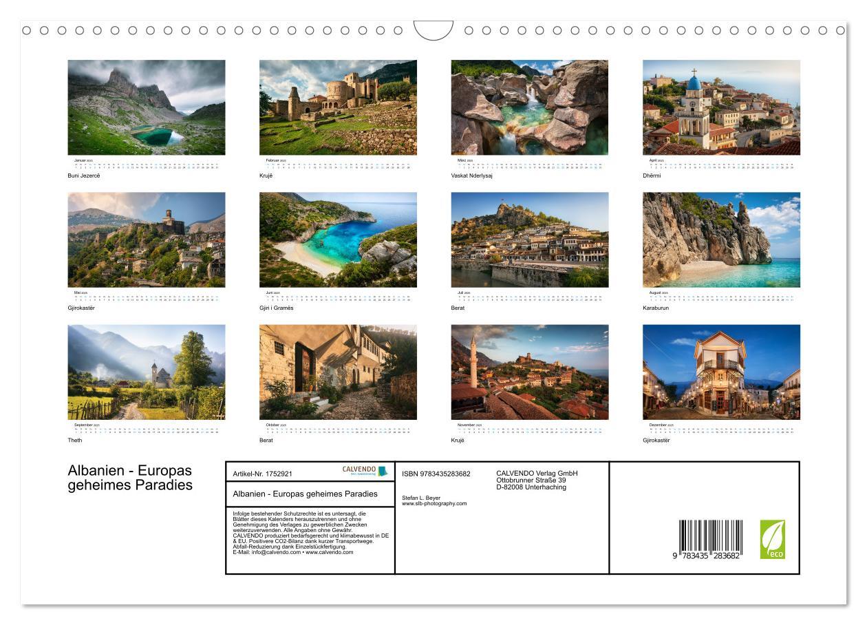 Bild: 9783435283682 | Albanien - Europas geheimes Paradies (Wandkalender 2025 DIN A3...