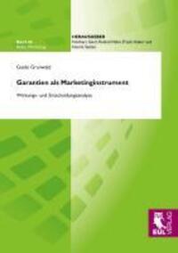 Cover: 9783844102260 | Garantien als Marketinginstrument | Wirkungs- und Entscheidungsanalyse