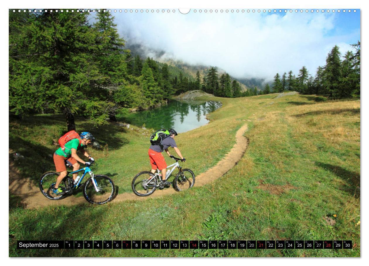 Bild: 9783435353330 | Mountainbike Traumpfade (Wandkalender 2025 DIN A2 quer), CALVENDO...