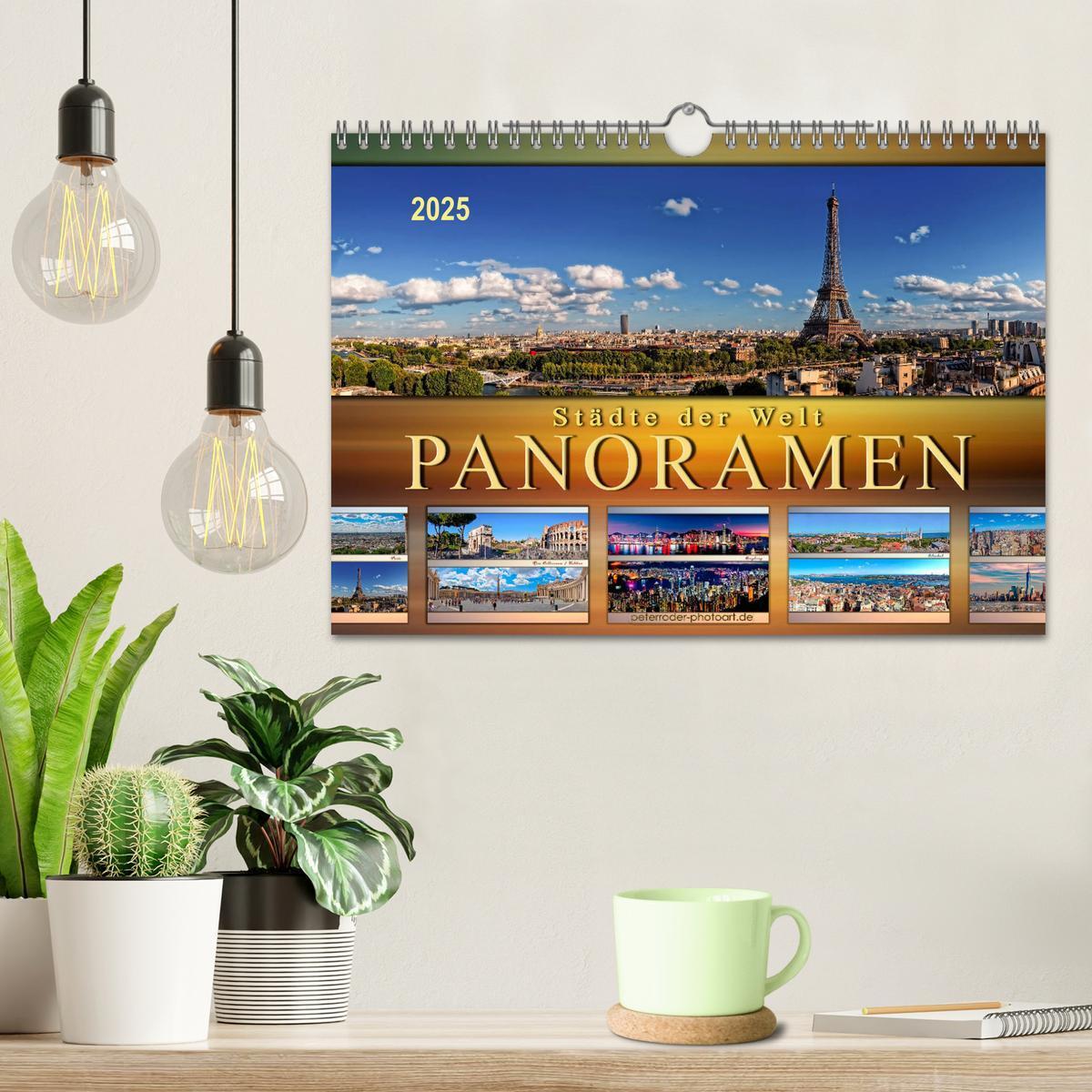 Bild: 9783435453146 | Städte der Welt, Panoramen (Wandkalender 2025 DIN A4 quer),...