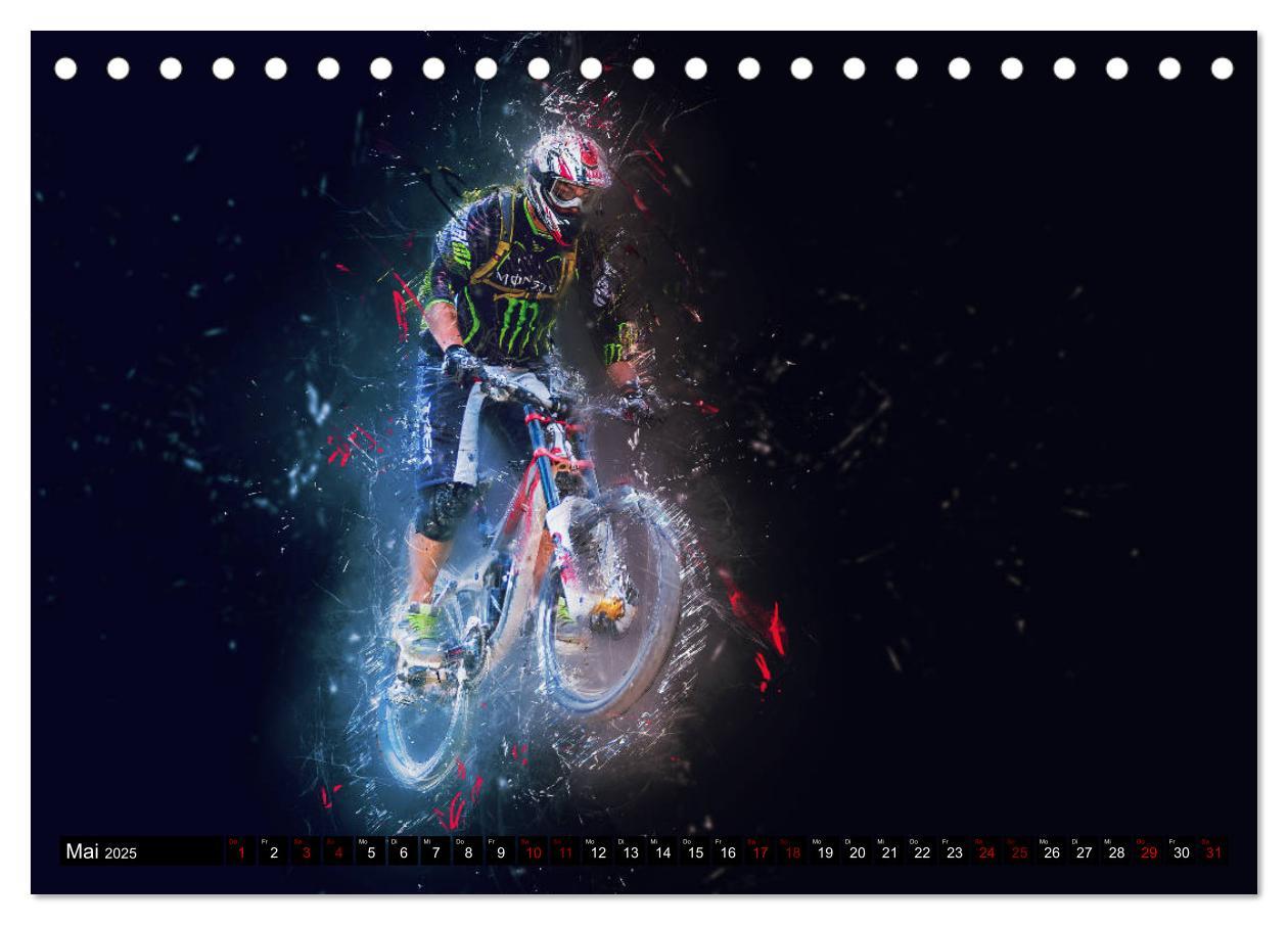 Bild: 9783435431885 | Downhill Explosion (Tischkalender 2025 DIN A5 quer), CALVENDO...