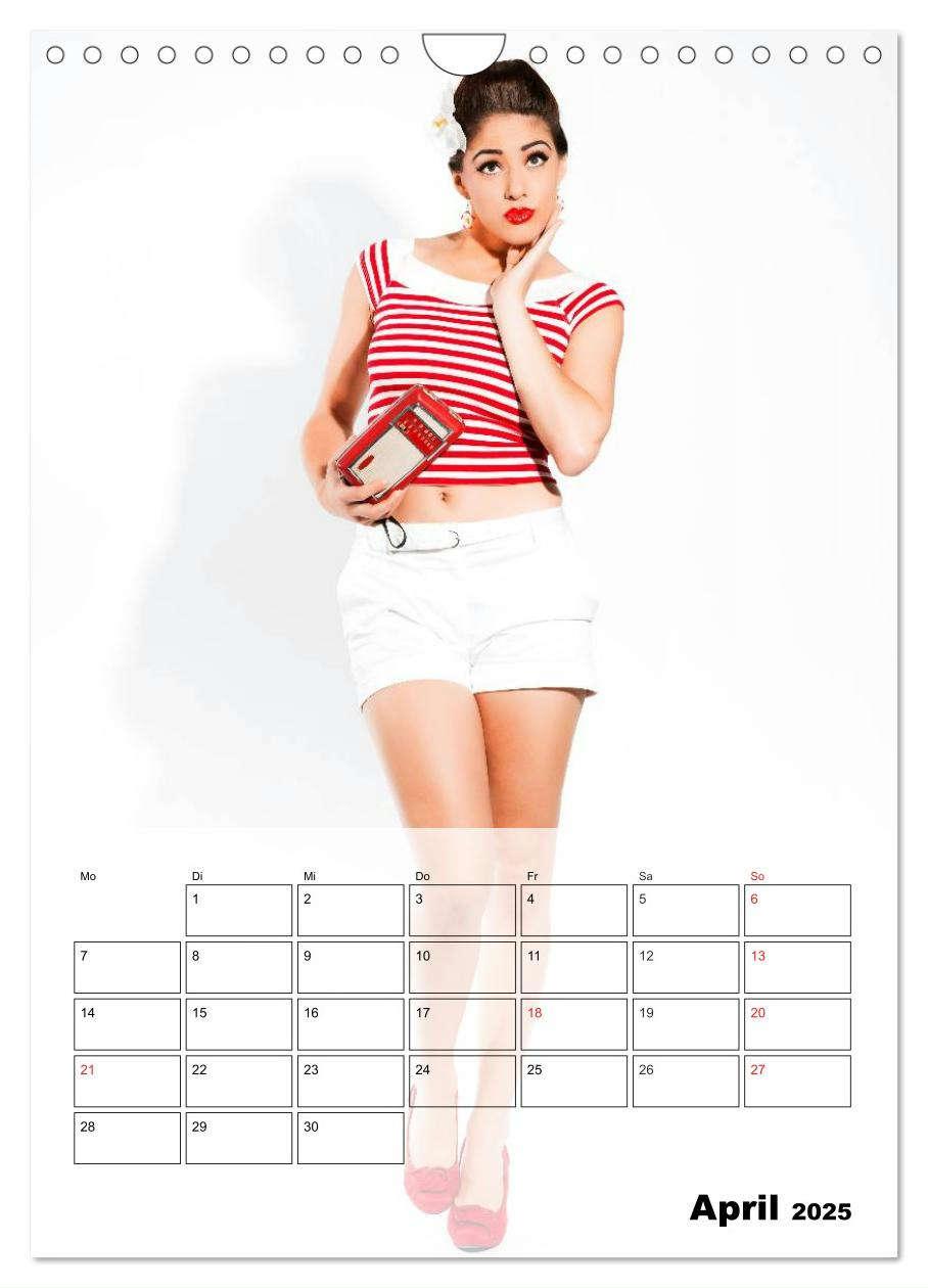 Bild: 9783457035894 | Sexy Hexi. Pin-ups-Planer (Wandkalender 2025 DIN A4 hoch), CALVENDO...