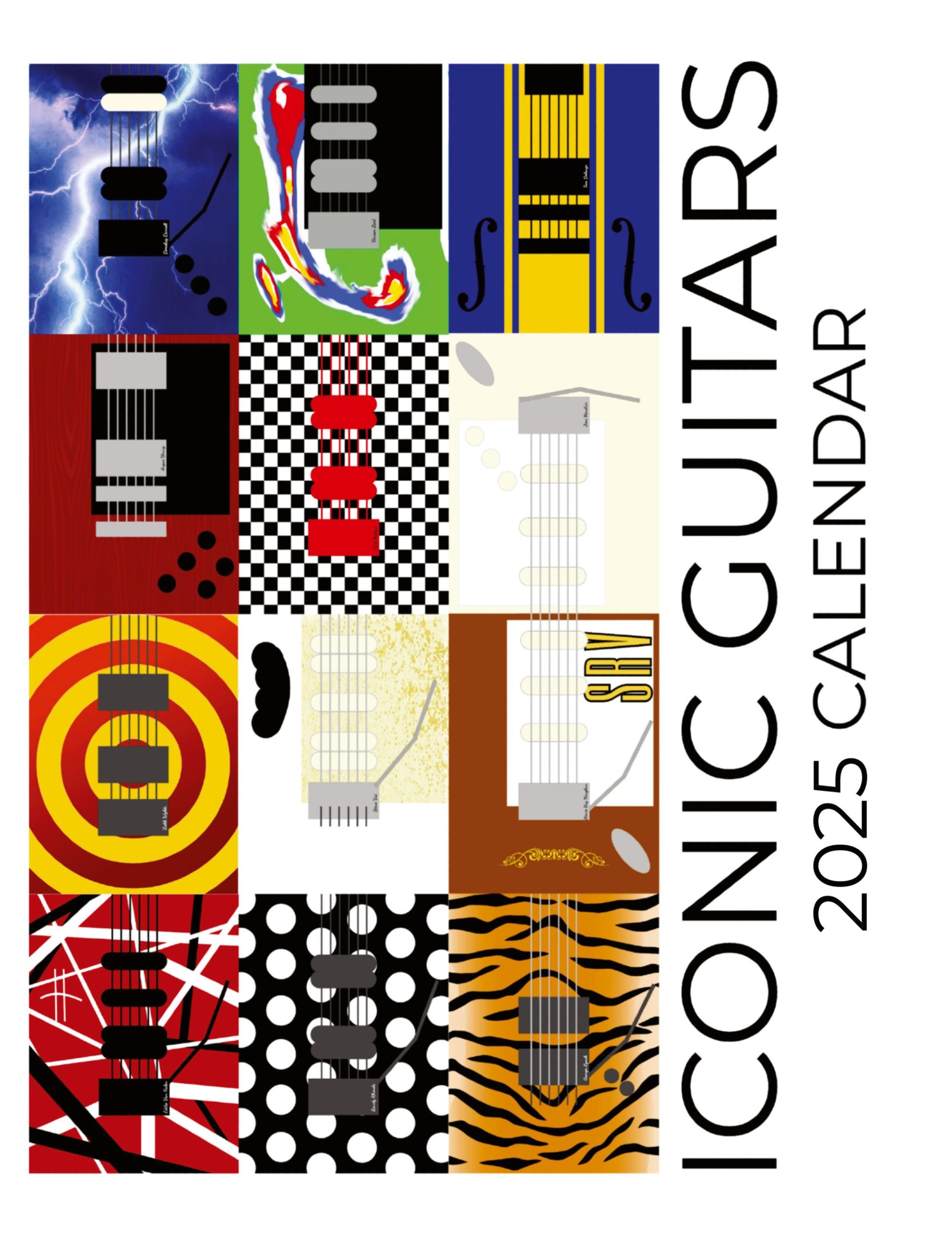 Cover: 9781959209249 | Iconic Guitars 2025 Calendar | 2025 Calendar | C. Maloney | Buch