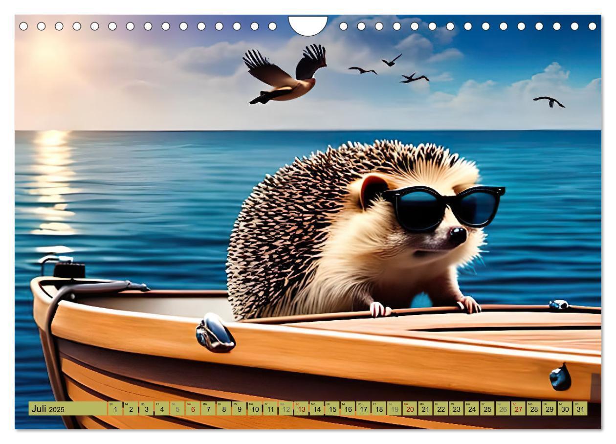 Bild: 9783383868696 | Igel-Abenteuer (Wandkalender 2025 DIN A4 quer), CALVENDO...