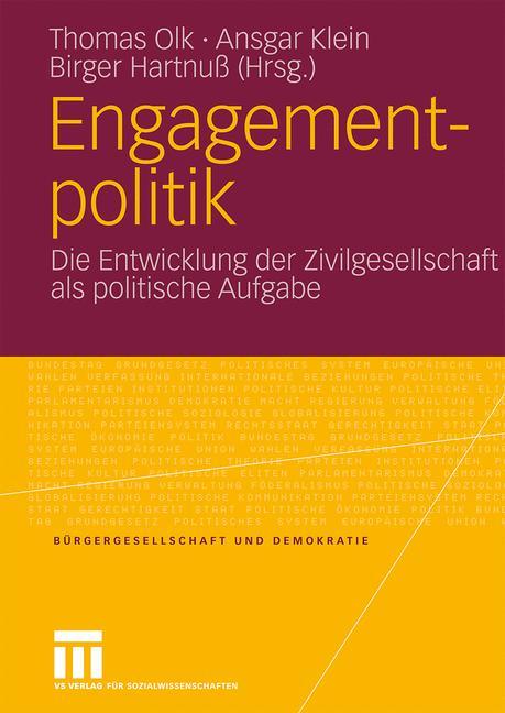 Cover: 9783531162324 | Engagementpolitik | Thomas Olk (u. a.) | Taschenbuch | Paperback