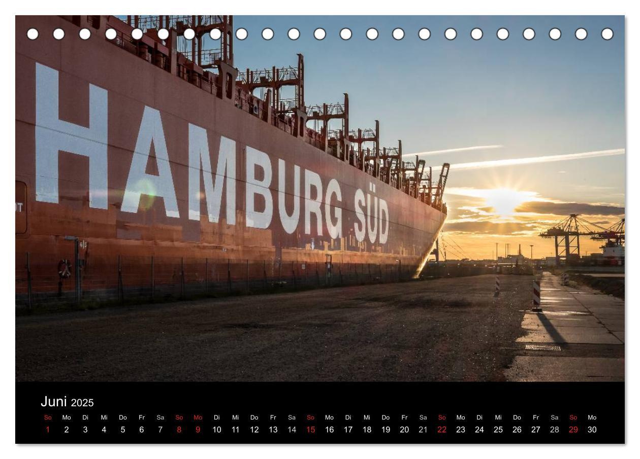 Bild: 9783435645565 | Der Hafen Hamburg bei Tag und Nacht (Tischkalender 2025 DIN A5...