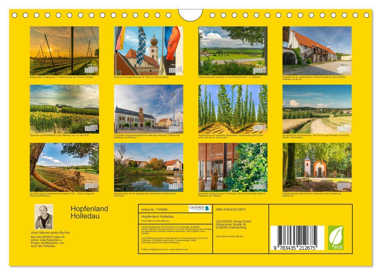 Bild: 9783435212675 | Hopfenland Holledau (Wandkalender 2025 DIN A4 quer), CALVENDO...