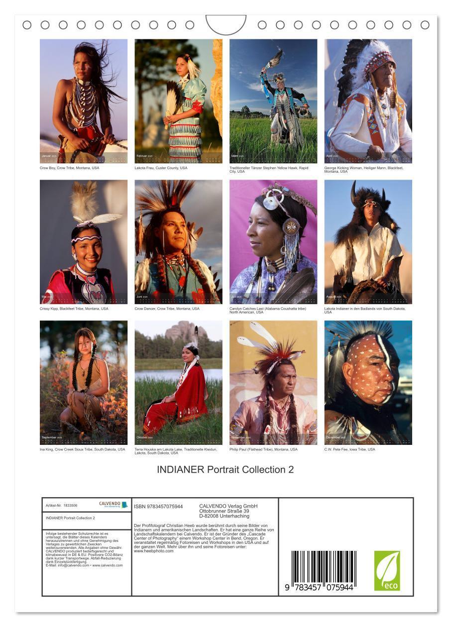 Bild: 9783457075944 | INDIANER Portrait Collection 2 (Wandkalender 2025 DIN A4 hoch),...