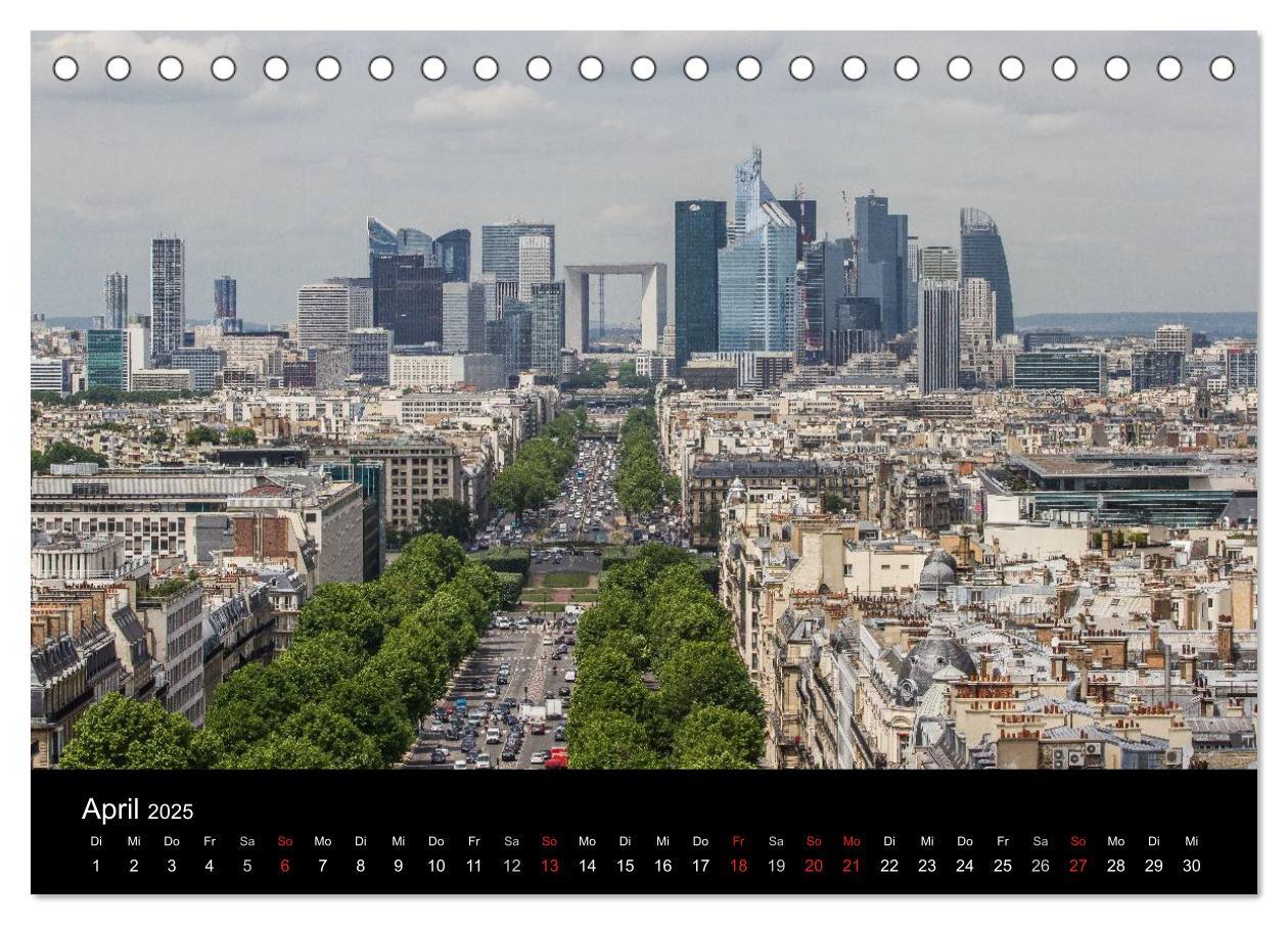 Bild: 9783435775859 | Paris (Tischkalender 2025 DIN A5 quer), CALVENDO Monatskalender | 2025