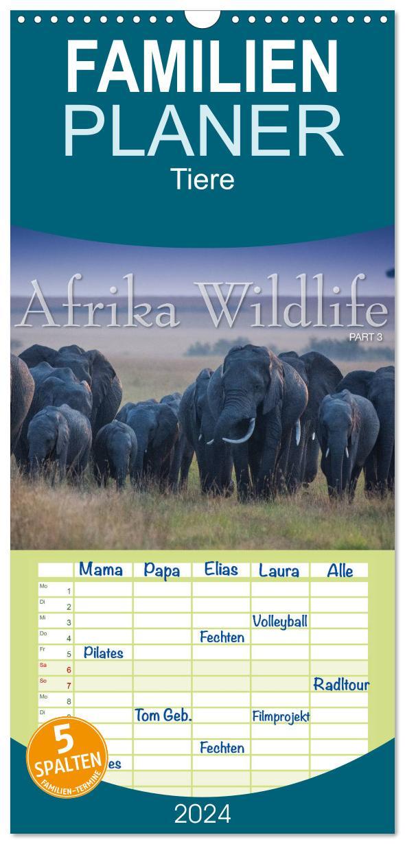 Cover: 9783457116098 | Familienplaner 2025 - Emotionale Momente: Afrika Wildlife. Part 3....