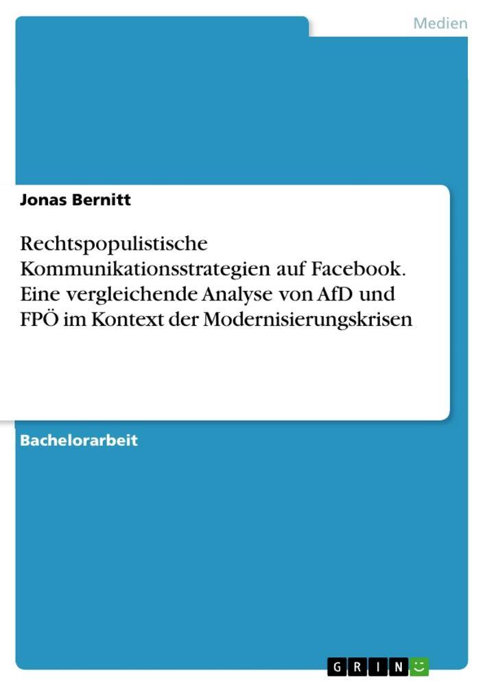 Cover: 9783963553561 | Rechtspopulistische Kommunikationsstrategien auf Facebook. Eine...