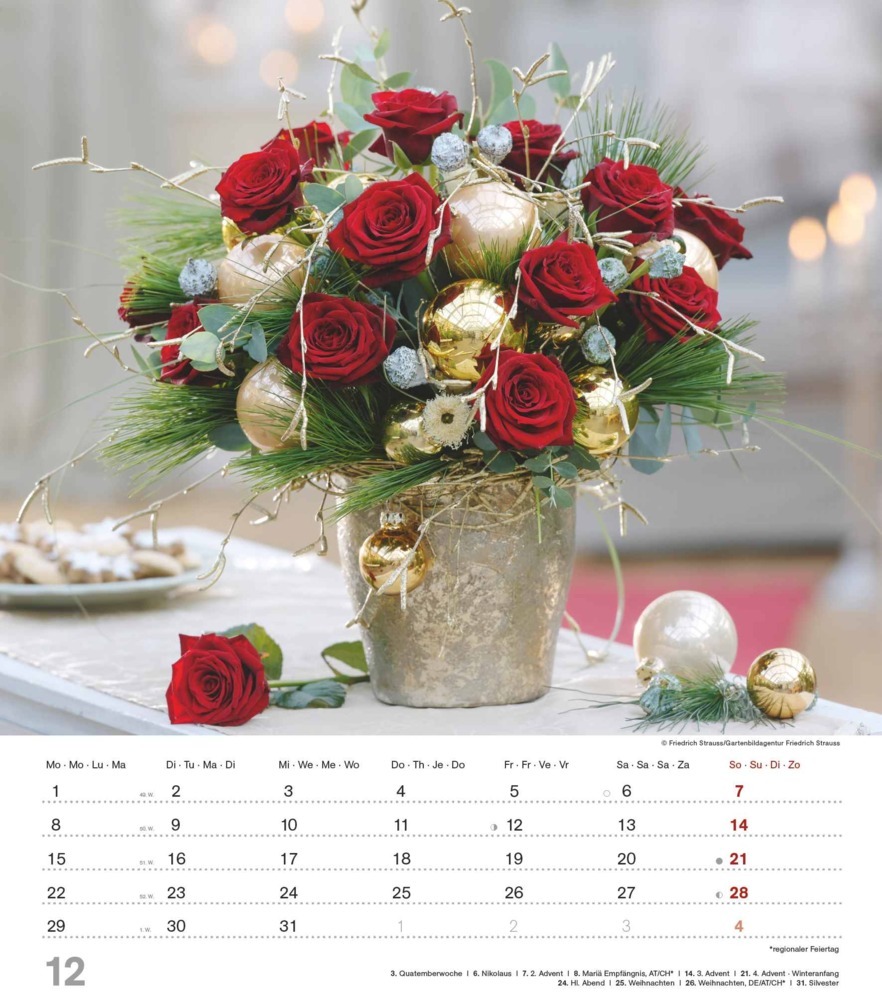 Bild: 4251732342135 | Alpha Edition - Der Duft der Rosen 2025 Bildkalender, 30,x34cm,...