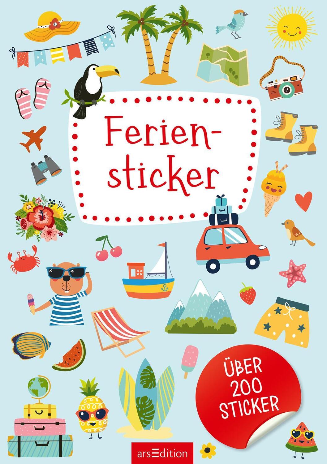 Bild: 4014489133346 | Feriensticker | Über 200 Sticker | Stück | Softcover mit Stickerbögen