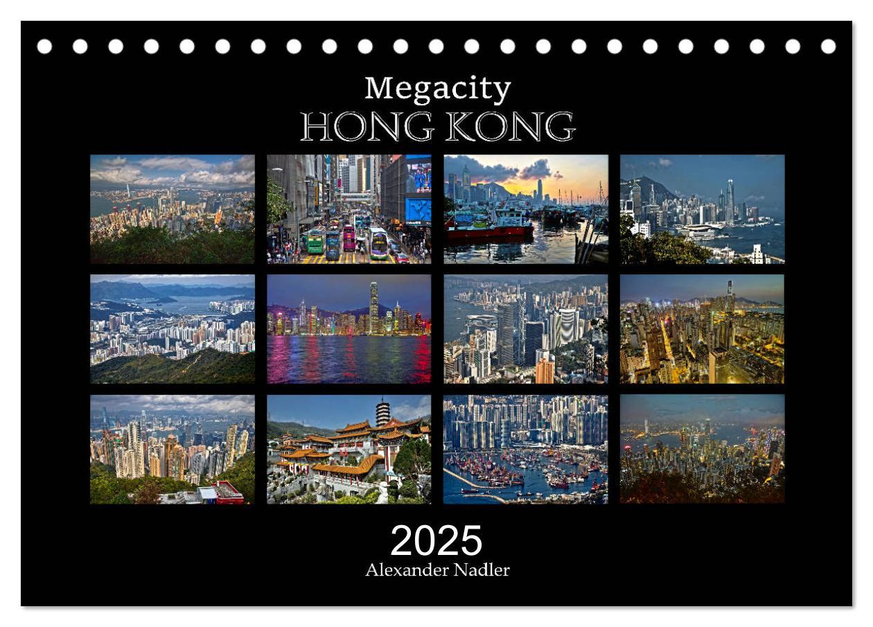 Cover: 9783435161447 | Megacity Hong Kong (Tischkalender 2025 DIN A5 quer), CALVENDO...