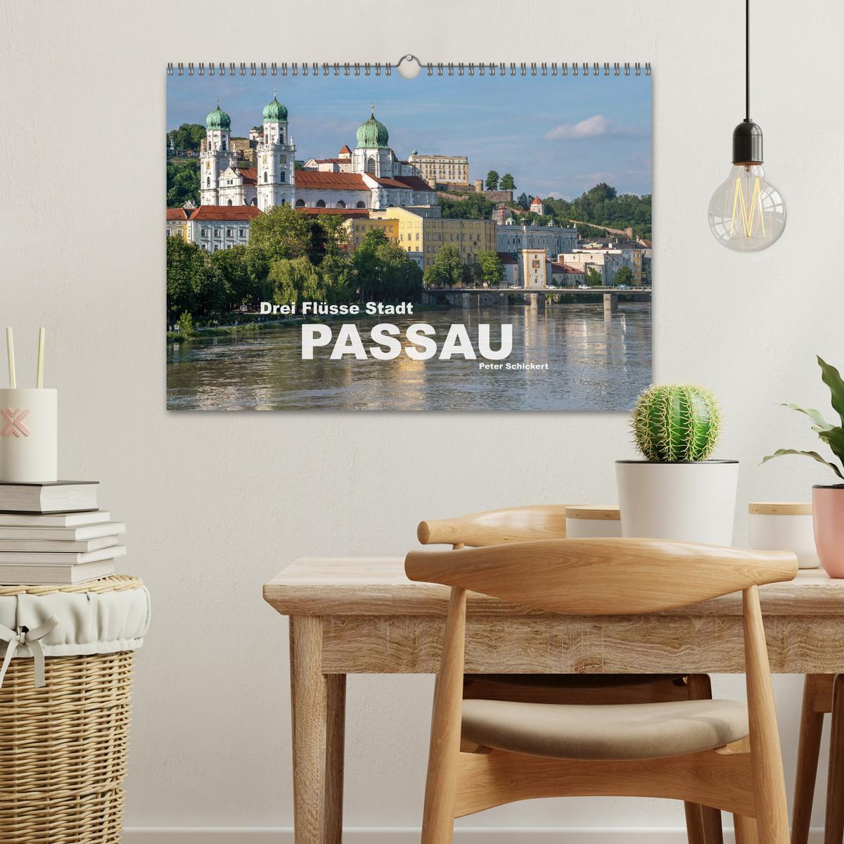 Bild: 9783435220670 | Drei Flüsse Stadt Passau (Wandkalender 2025 DIN A3 quer), CALVENDO...