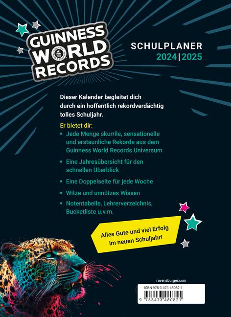 Bild: 9783473480821 | GUINNESS WORLD RECORDS(TM) Schulplaner 2024/2025 - der Kalender für...