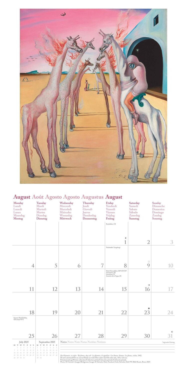 Bild: 4002725987969 | Dali 2025 - Wand-Kalender - Broschüren-Kalender - 30x30 - 30x60...