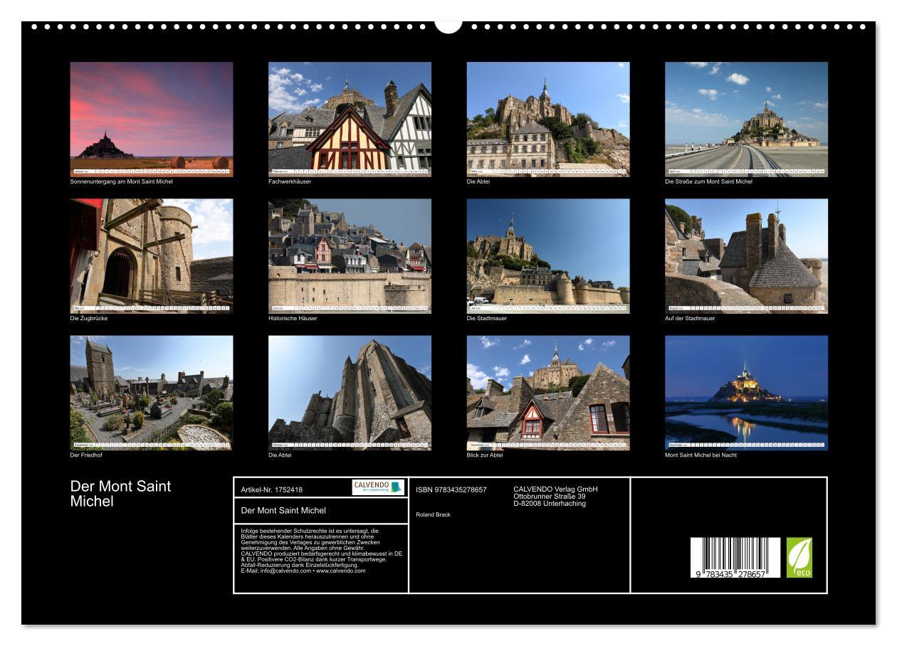 Bild: 9783435278657 | Der Mont Saint Michel (hochwertiger Premium Wandkalender 2025 DIN...