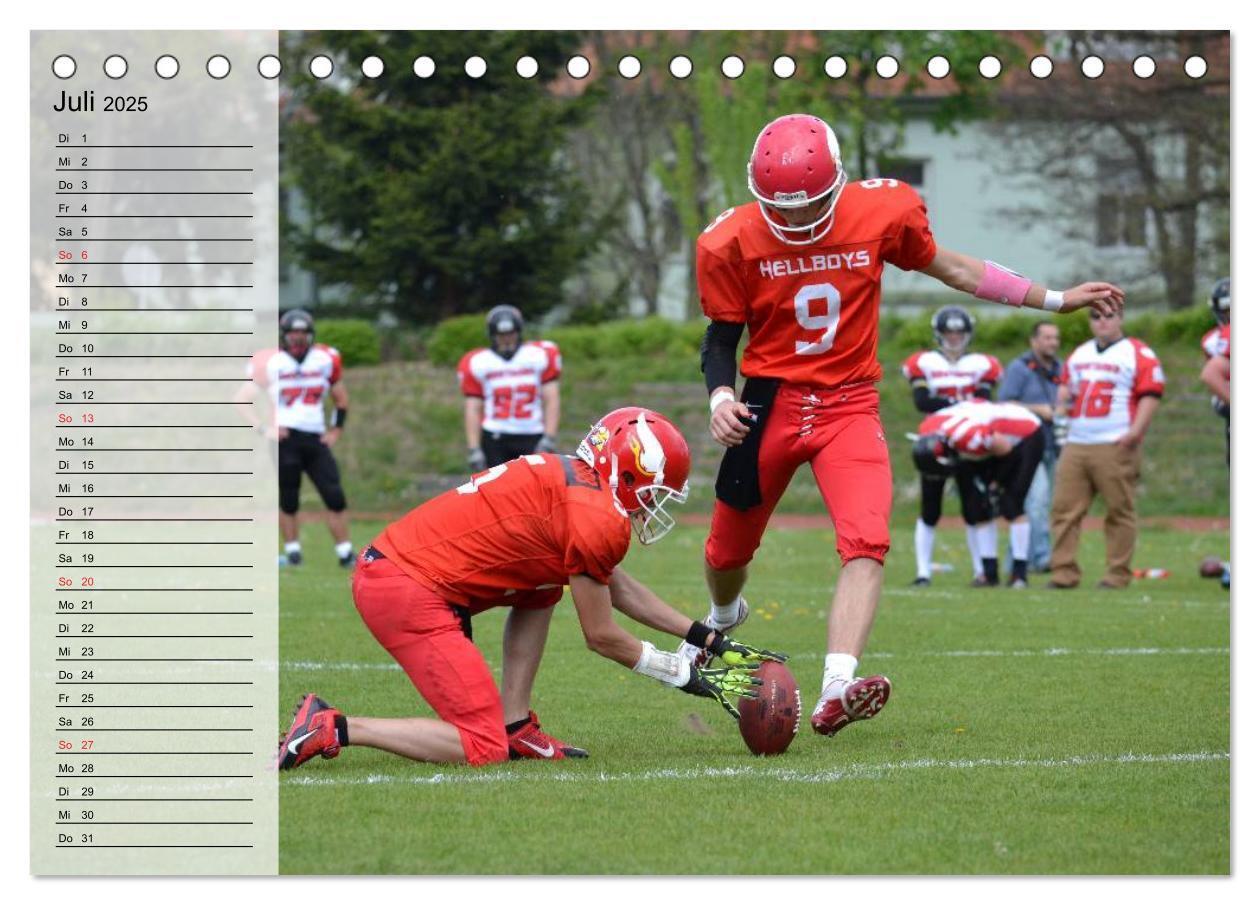 Bild: 9783435550869 | Sport. American Football (Tischkalender 2025 DIN A5 quer), CALVENDO...