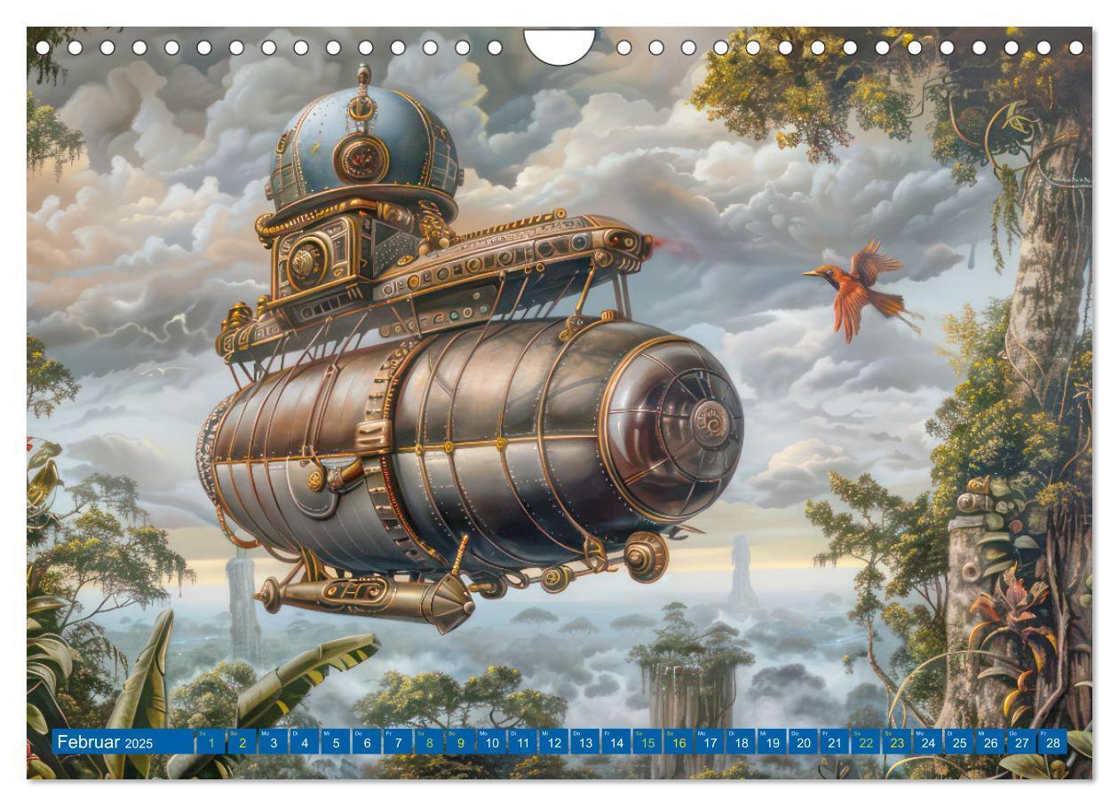 Bild: 9783383807596 | Steampunk Luftschiffe mit einer surrealen Note (Wandkalender 2025...