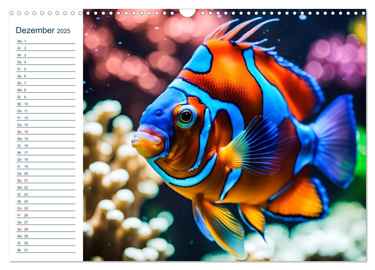 Bild: 9783457144770 | Aquarienzauber - Bunte KI Unterwasserwelten (Wandkalender 2025 DIN...