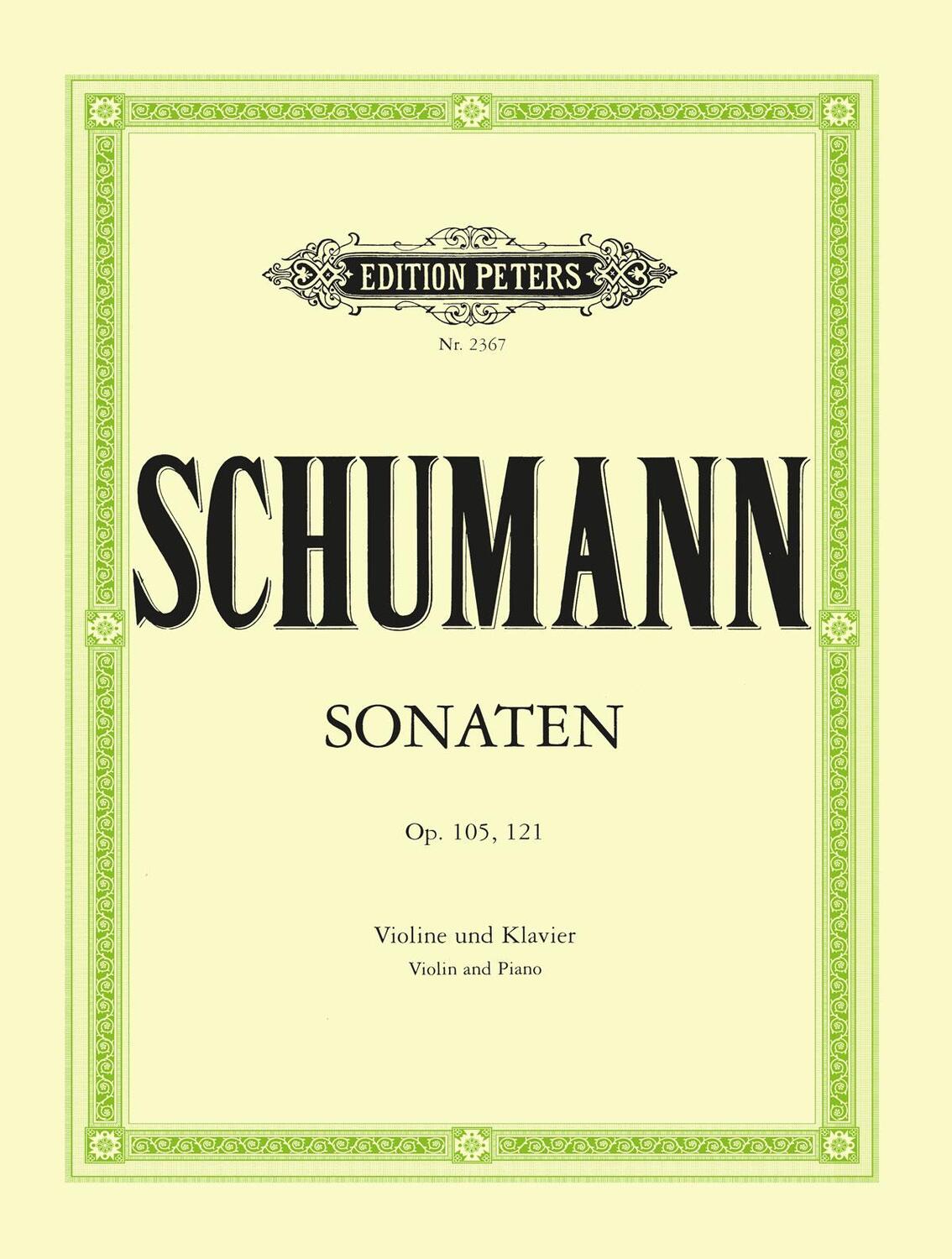 Cover: 9790014010607 | Violin Sonatas Nos. 1 and 2 | Opp. 105, 121 | Robert Schumann | Buch