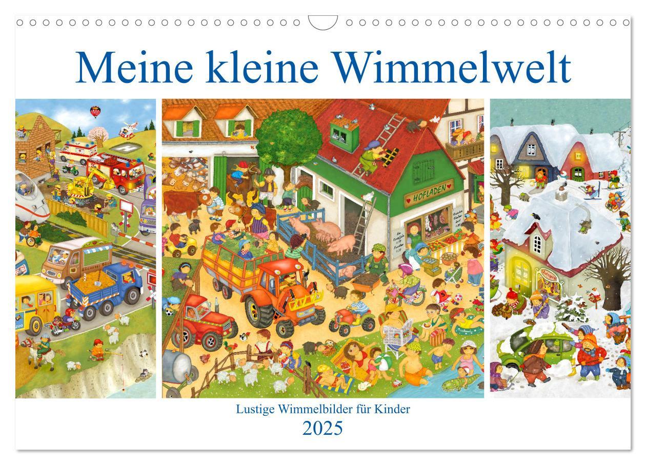 Cover: 9783435416042 | Meine kleine Wimmelwelt (Wandkalender 2025 DIN A3 quer), CALVENDO...