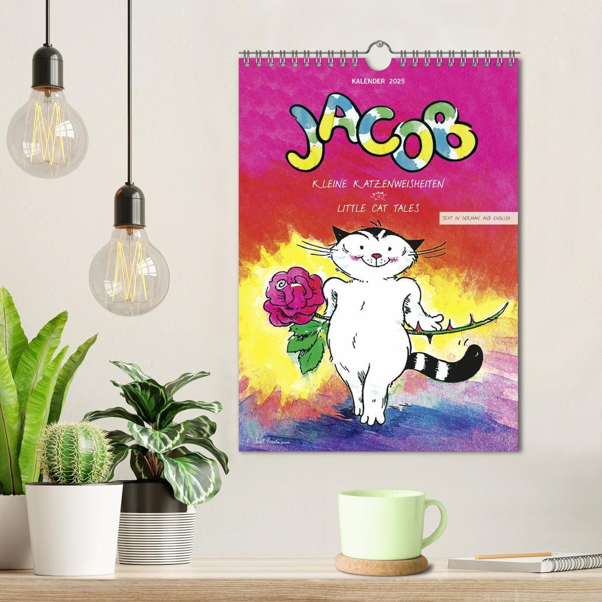 Bild: 9783457187401 | Kater Jacob: kleine Katzenweisheiten (Wandkalender 2025 DIN A4...