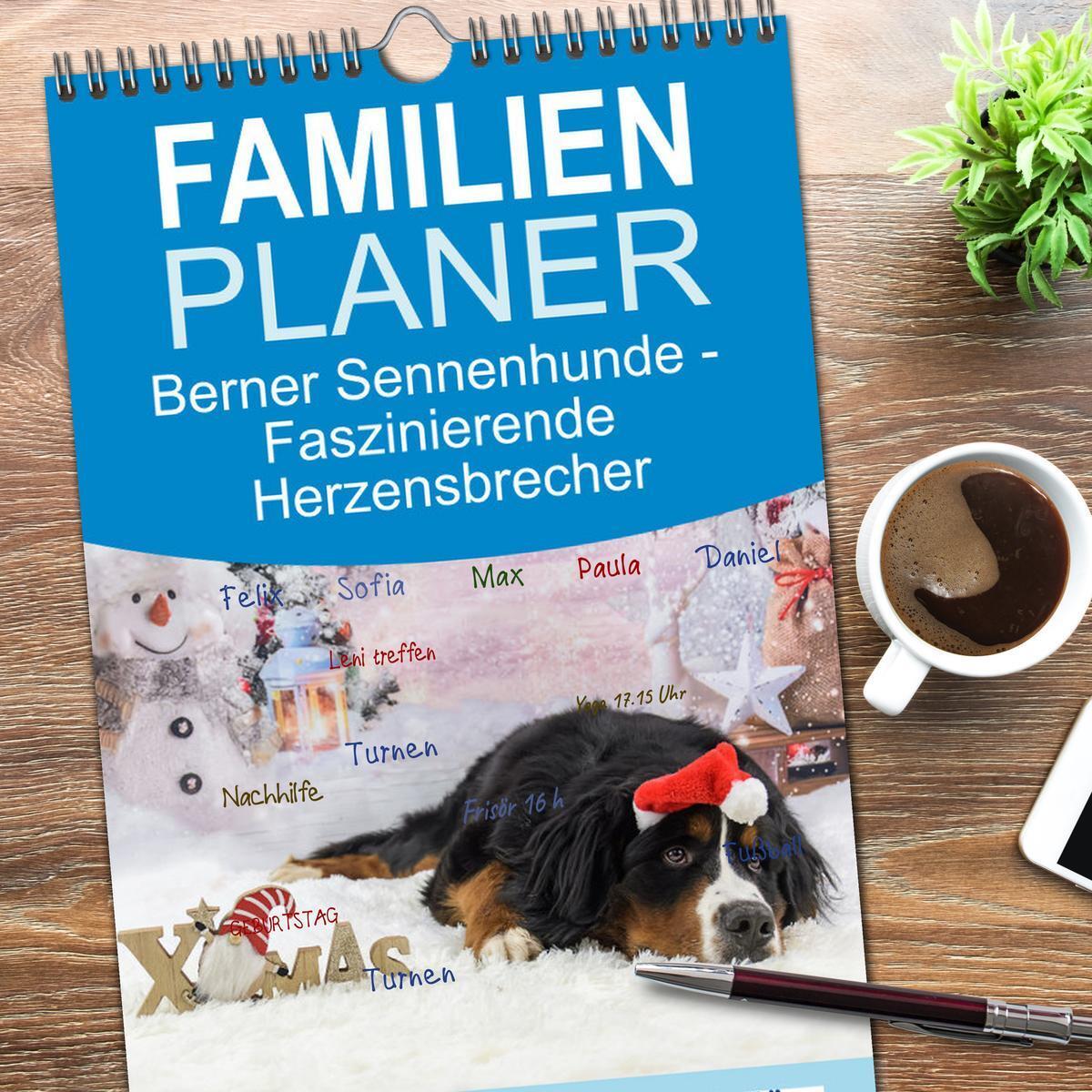 Bild: 9783457195567 | Familienplaner 2025 - Berner Sennenhunde - Faszinierende...