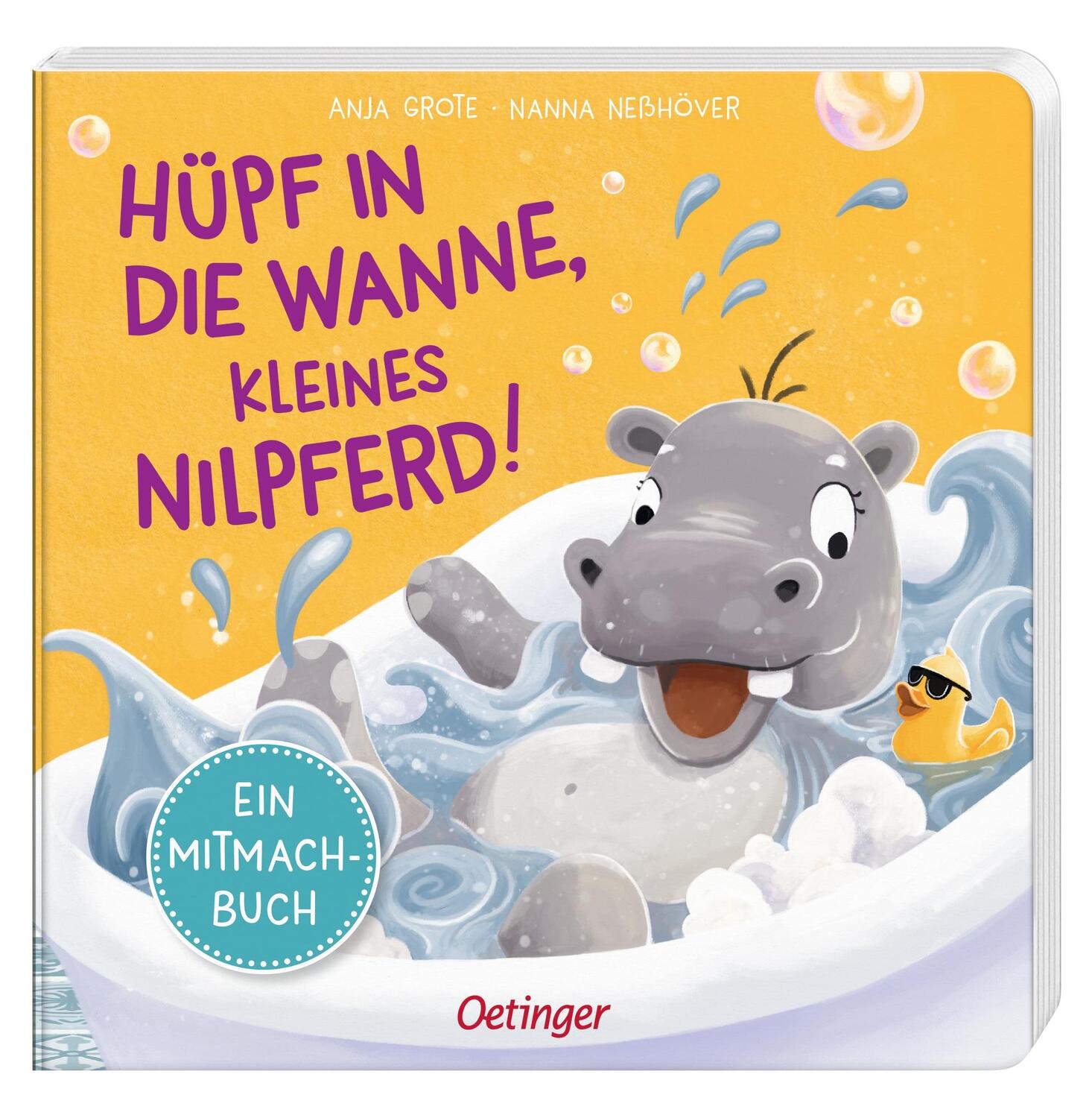 Bild: 9783751200158 | Hüpf in die Wanne, kleines Nilpferd! | Ein Mitmachbuch | Neßhöver