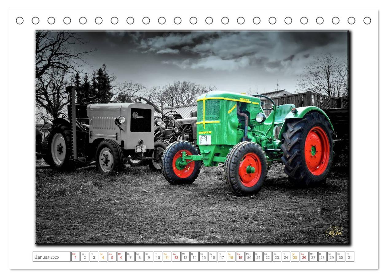 Bild: 9783435629893 | Oldtimer - nostalgische Traktoren und Lastwagen (Tischkalender 2025...