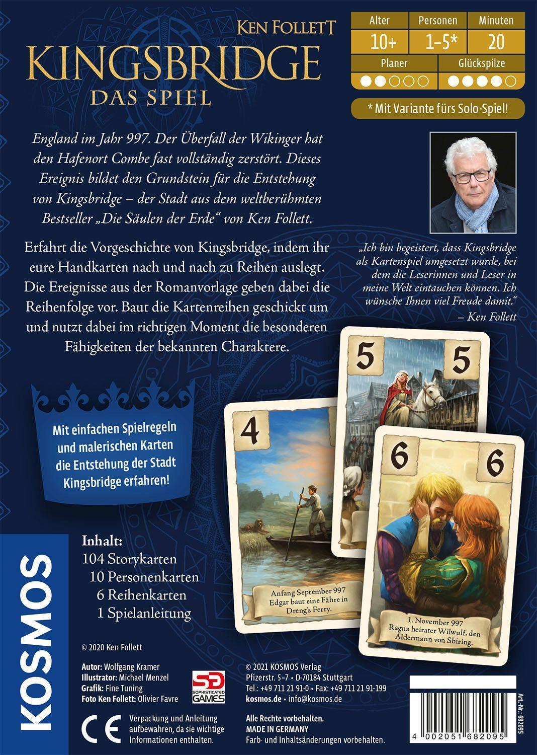 Bild: 4002051682095 | Ken Follett - Kingsbridge - Das Spiel | Wolfgang Kramer | Spiel | 2021