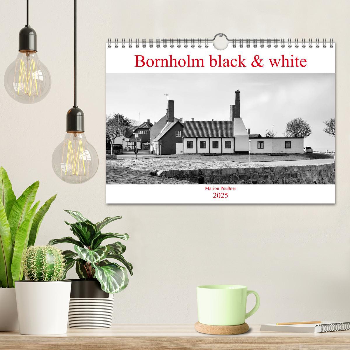 Bild: 9783435350018 | Bornholm black &amp; white (Wandkalender 2025 DIN A4 quer), CALVENDO...