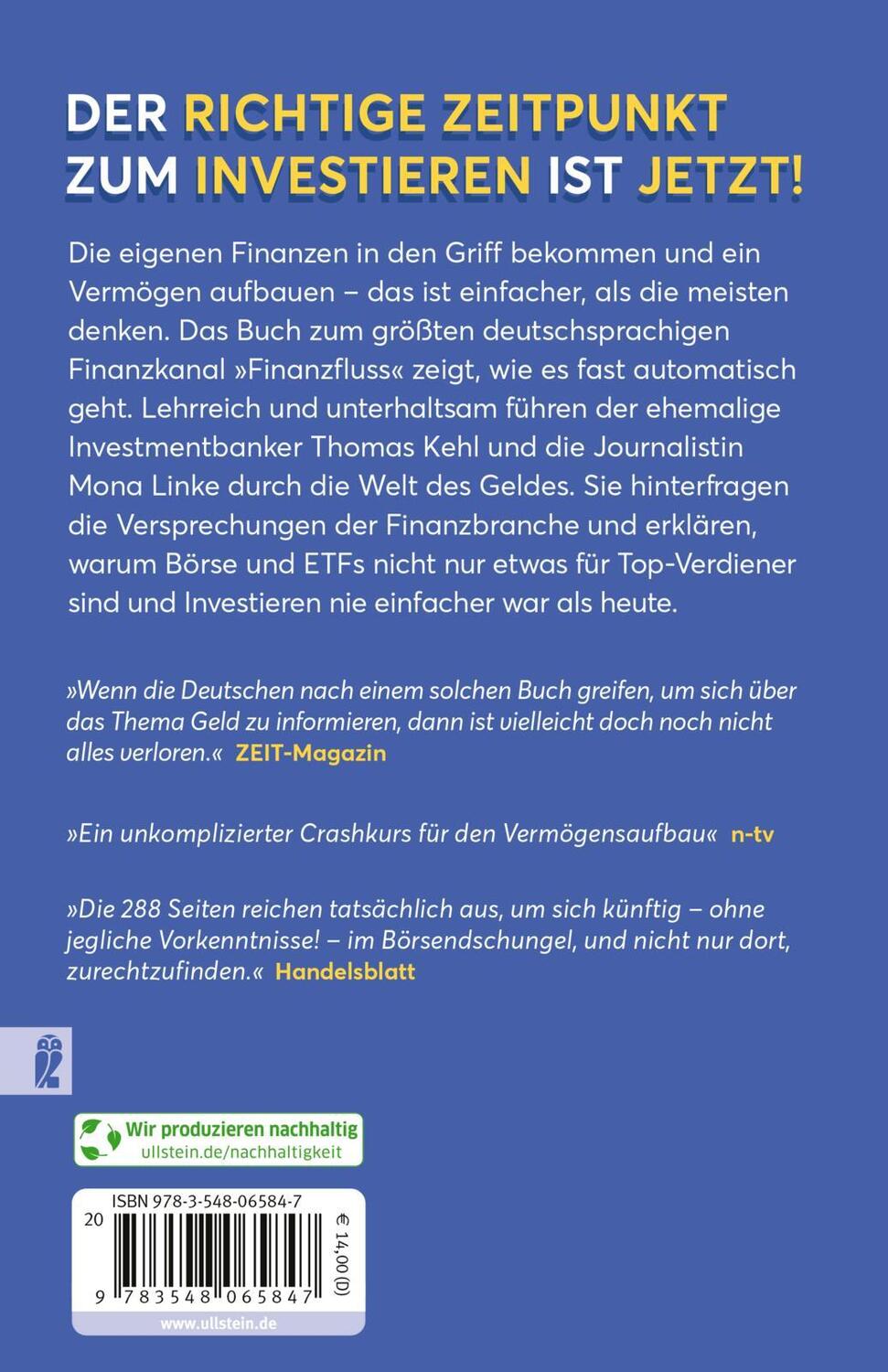 Rückseite: 9783548065847 | Das einzige Buch, das Du über Finanzen lesen solltest | Kehl (u. a.)