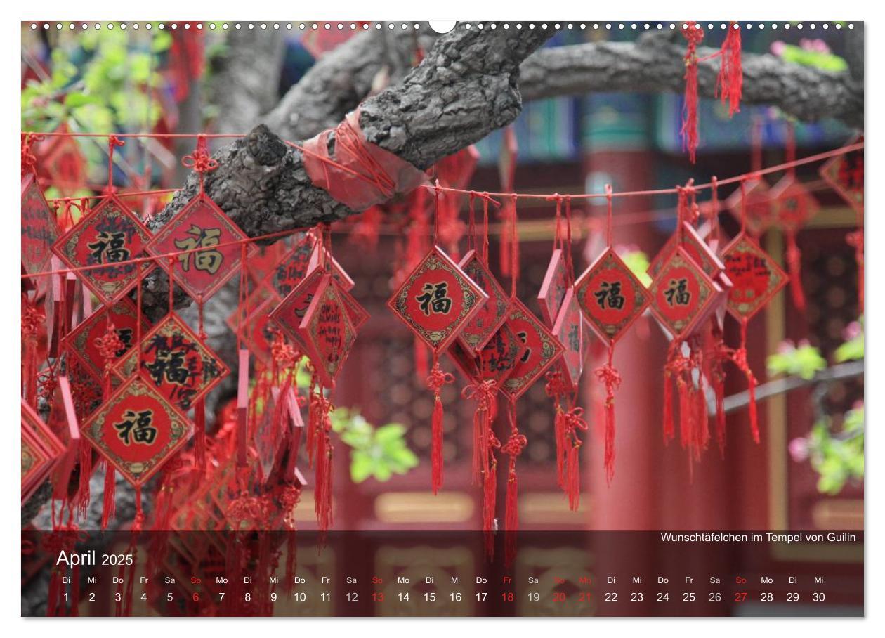 Bild: 9783435717989 | Erlebe China (hochwertiger Premium Wandkalender 2025 DIN A2 quer),...