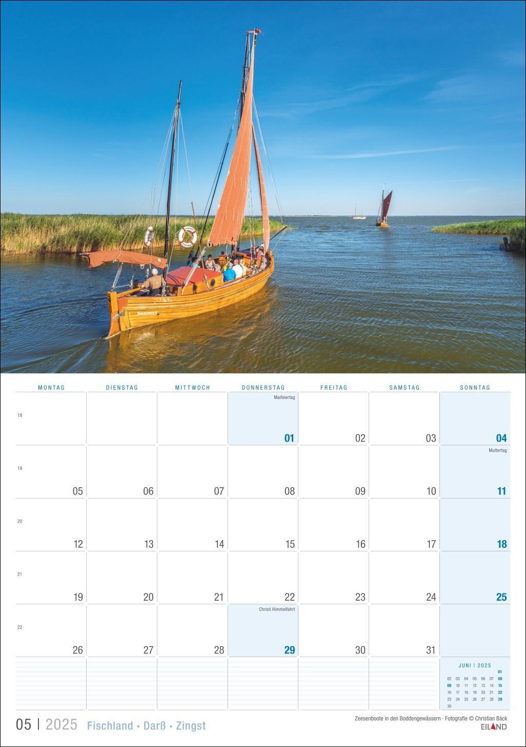 Bild: 9783964023476 | Fischland - Darß - Zingst Kalender 2025 | Eiland | Kalender | 13 S.