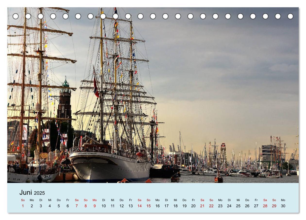 Bild: 9783435438310 | Parade der Windjammer - 2025 (Tischkalender 2025 DIN A5 quer),...