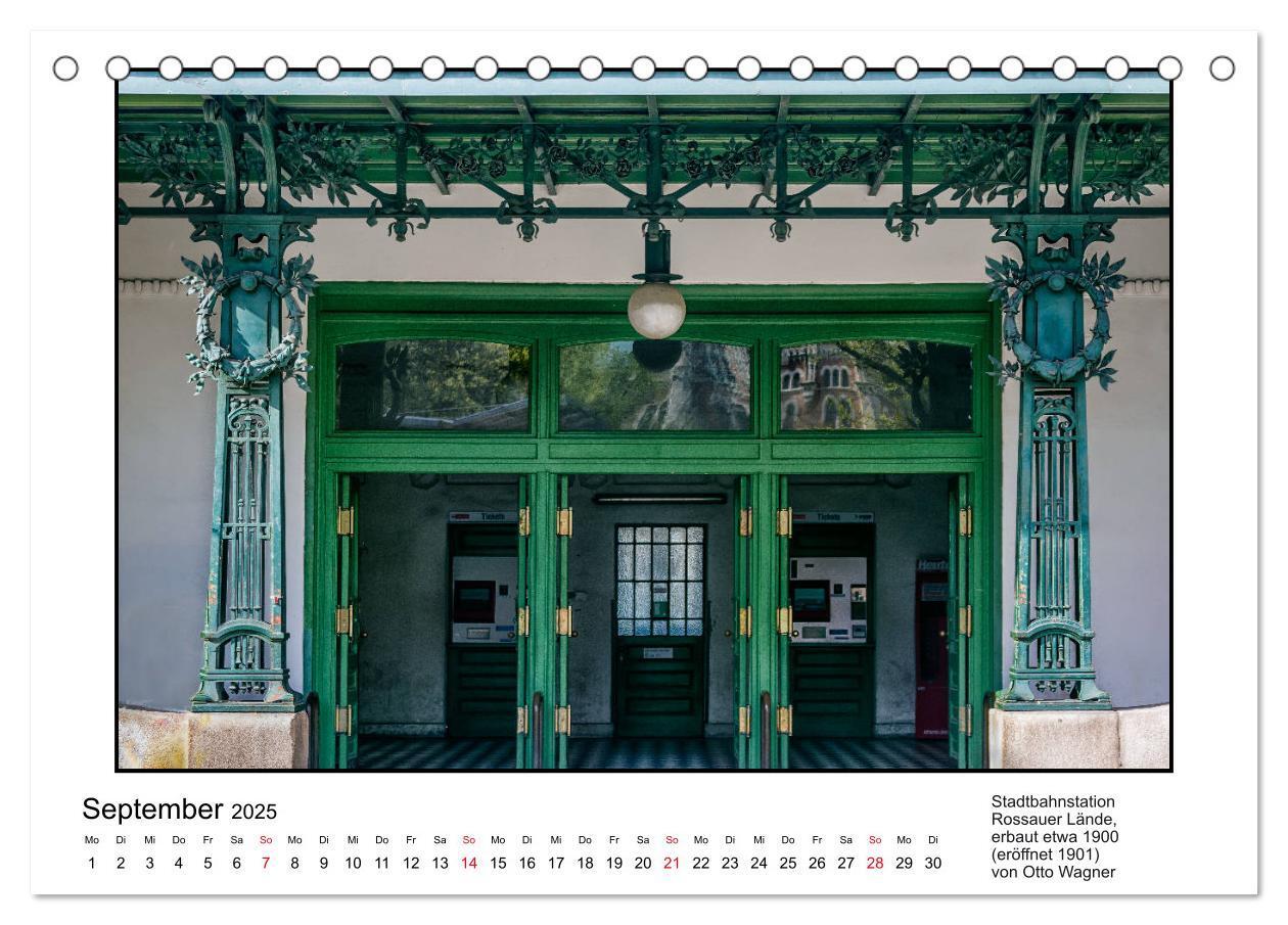 Bild: 9783435304011 | Jugendstil-Baukunst in Wien (Tischkalender 2025 DIN A5 quer),...