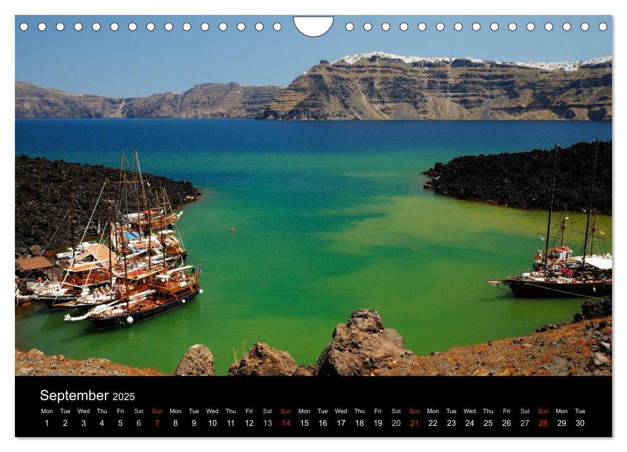 Bild: 9781325993161 | Santorini - Island in the Agean Sea (Wall Calendar 2025 DIN A4...