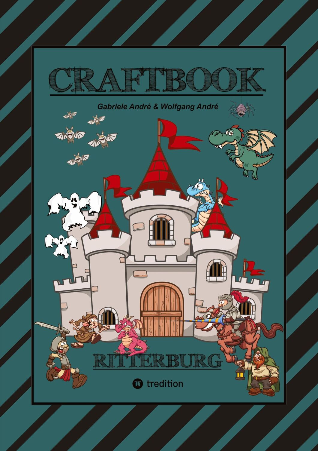 Cover: 9783347778689 | CRAFTBOOK - 100 SEITEN RITTER MALMOTIVE - BURG BASTELANLEITUNG -...