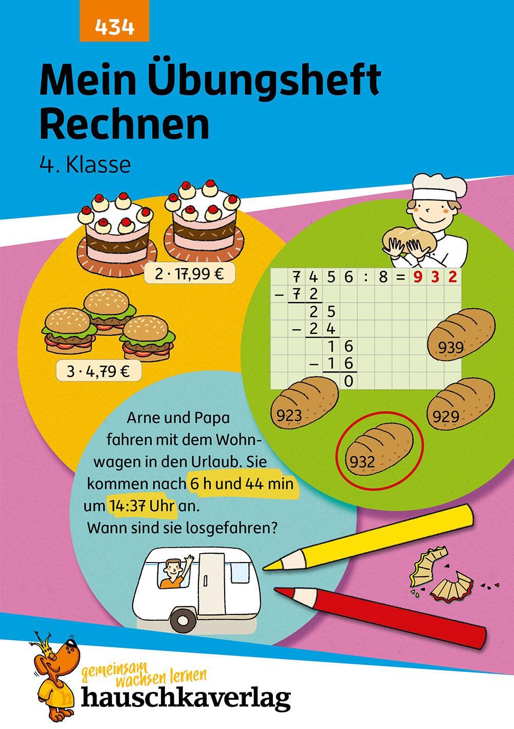 Cover: 9783881004343 | Mein Übungsheft Rechnen 4. Klasse | Diana Depireux | Broschüre | 2021