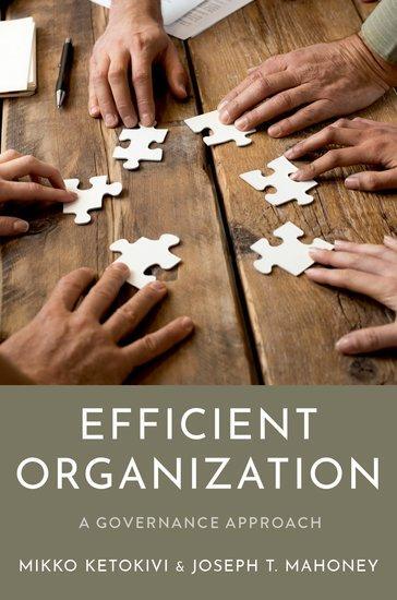 Cover: 9780197610299 | Efficient Organization | A Governance Approach | Mahoney (u. a.)