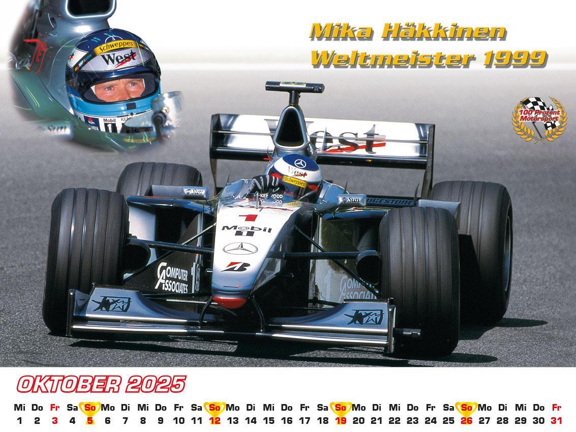 Bild: 9783948794804 | Best of F1 Weltmeister der 90iger Kalender 2025 | Frank Pommer | 2025