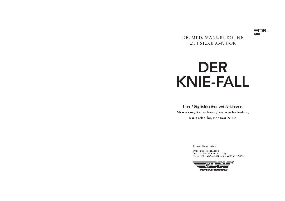 Bild: 9783841906809 | Der Knie-Fall | Manuel Köhne | Taschenbuch | 224 S. | Deutsch | 2019