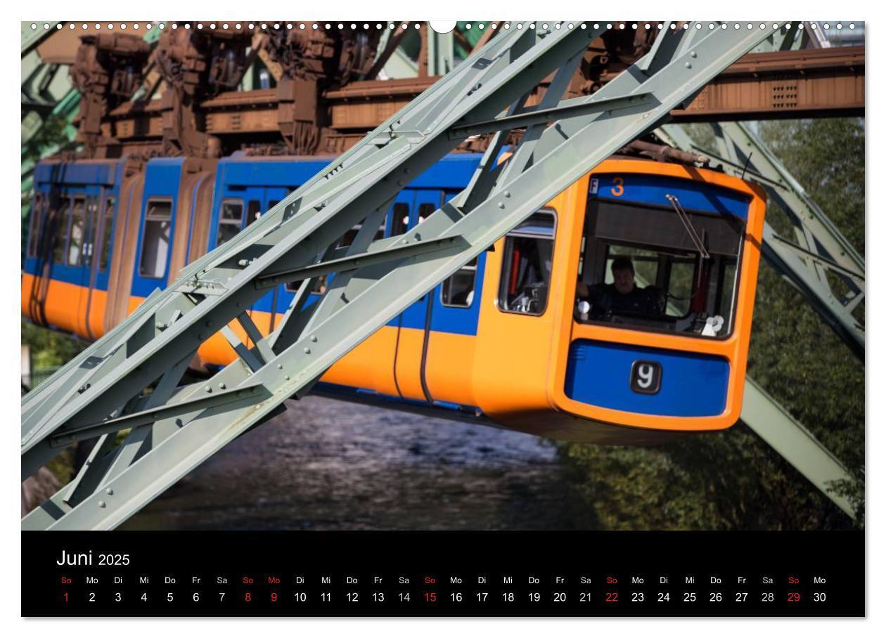 Bild: 9783435524938 | Die Wuppertaler Schwebebahn (hochwertiger Premium Wandkalender 2025...